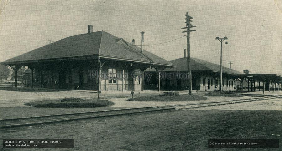 Postcard: Railroad Station, Ayer, Massachusetts